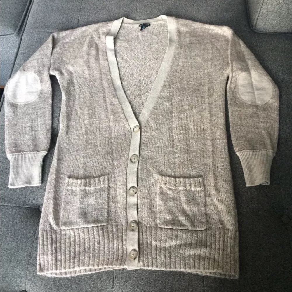 - Club Monaco v neck button down wool blend cardigan